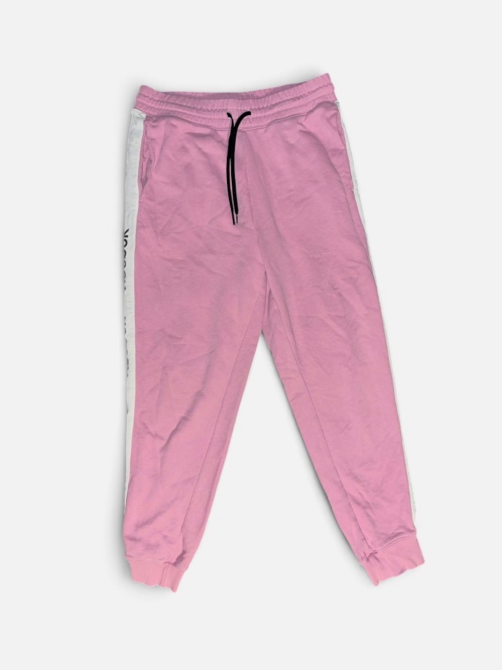 Reebok Pink Track Joggers with White Side Stripe